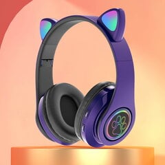 Feltree Langattomat kuulokkeet Walk Headset Cat Ear Bluetooth Headset B39 Cat Ear Söpö kissan korva Langattomat kuulokkeet LED-vilkkuvalo Lahja ystäville ja lapsille hinta ja tiedot | Kuulokkeet | hobbyhall.fi