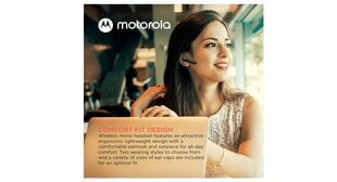 Motorola Bluetooth-kuuloke HK500 in-Ear langattomat monokuulokkeet mikrofonilla selkeisiin puheluihin - Älykäs kosketus/ääniohjaus, melua vaimentava mikrofoni, monipisteyhteys, pitkä akun käyttöikä hinta ja tiedot | Kuulokkeet | hobbyhall.fi