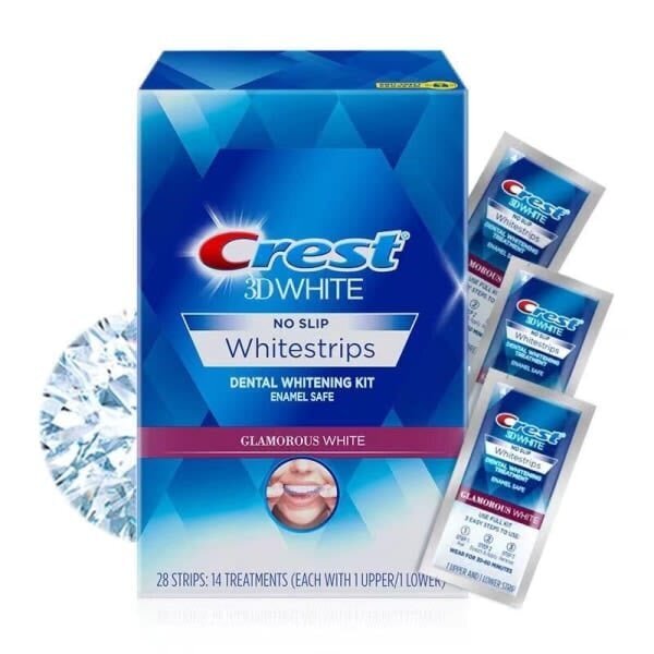 Crest 3D valkoiset hampaat Whitestrips, 14 paria