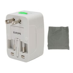 Travel Universal Adapter ABS Kannettava Wall International Plug Adapter Black 100? 10A hinta ja tiedot | Kuulokkeet | hobbyhall.fi