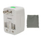 Travel Universal Adapter ABS Kannettava Wall International Plug Adapter Black 100? 10A hinta ja tiedot | Kuulokkeet | hobbyhall.fi