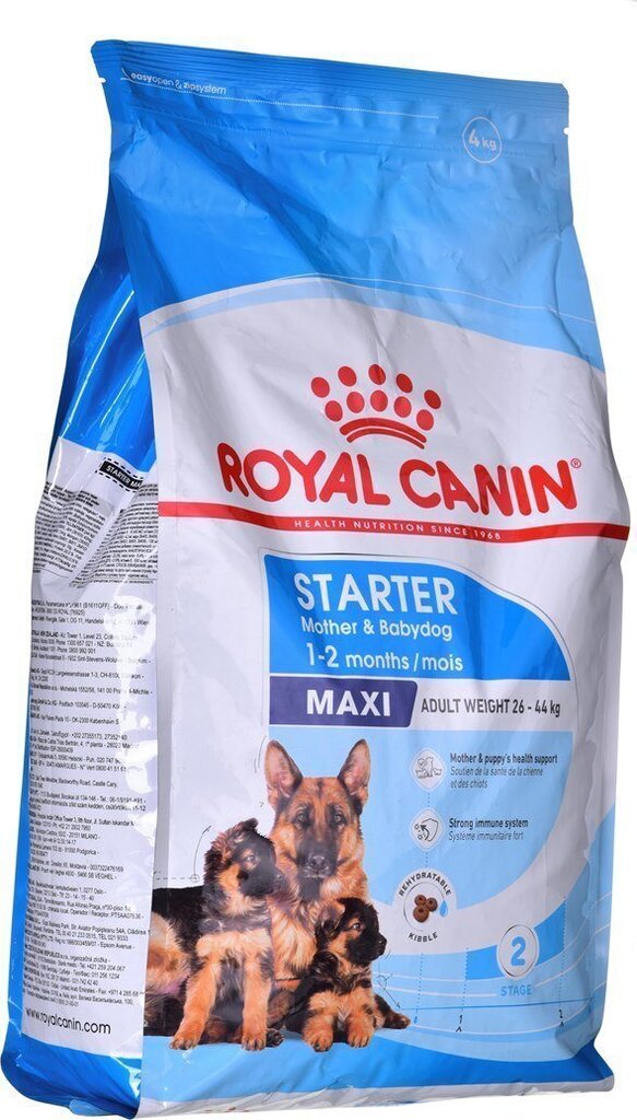 Royal Canin Maxi Starter didelių veislių gimdyvėms kalytėms ir jauniems šuniukams, 4 kg hinta ja tiedot | Koiran kuivaruoka | hobbyhall.fi