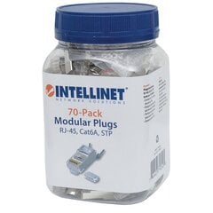 Pistokkeet Intellinet RJ45 Cat6A 8P/8C STP, 70 kpl hinta ja tiedot | Komponenttien lisätarvikkeet | hobbyhall.fi