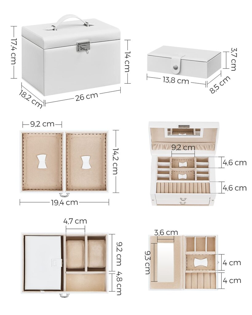 Korujen järjestelijä 26x18x17 cm hinta ja tiedot | Sisustustuotteet | hobbyhall.fi