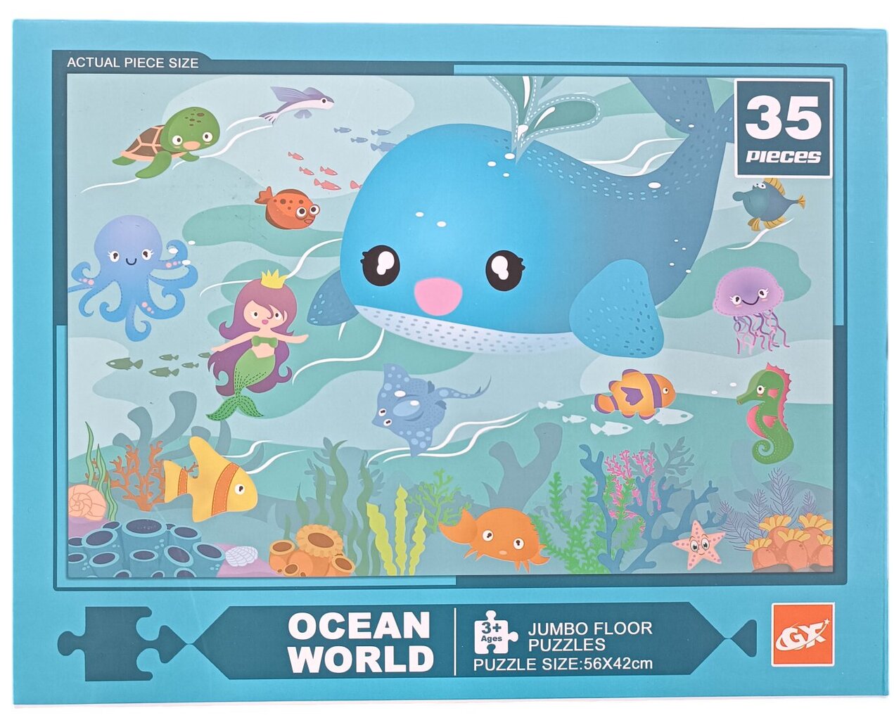 Palapeli Jumbo Floor Puzzle Ocean World, 35 det hinta ja tiedot | Palapelit | hobbyhall.fi