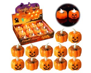 Halloween LED kynttilät, 12 kpl hinta ja tiedot | Kynttilät ja kynttilänjalat | hobbyhall.fi