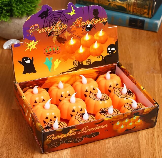 Halloween LED kynttilät, 12 kpl hinta ja tiedot | Kynttilät ja kynttilänjalat | hobbyhall.fi