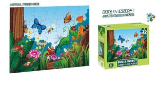 Puzzle Jumbo Floor Puzzle Bug & Insect, 35 det hinta ja tiedot | Palapelit | hobbyhall.fi