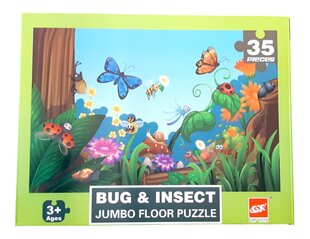 Puzzle Jumbo Floor Puzzle Bug & Insect, 35 det hinta ja tiedot | Palapelit | hobbyhall.fi