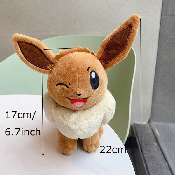 18-28 cm pehmolelu Grookey Sprigatito Oshawott Leafeon Espeon Morpeko Gonbe Mimikyu Anime Figuuri Peluche Lelut Täytetyt eläimet