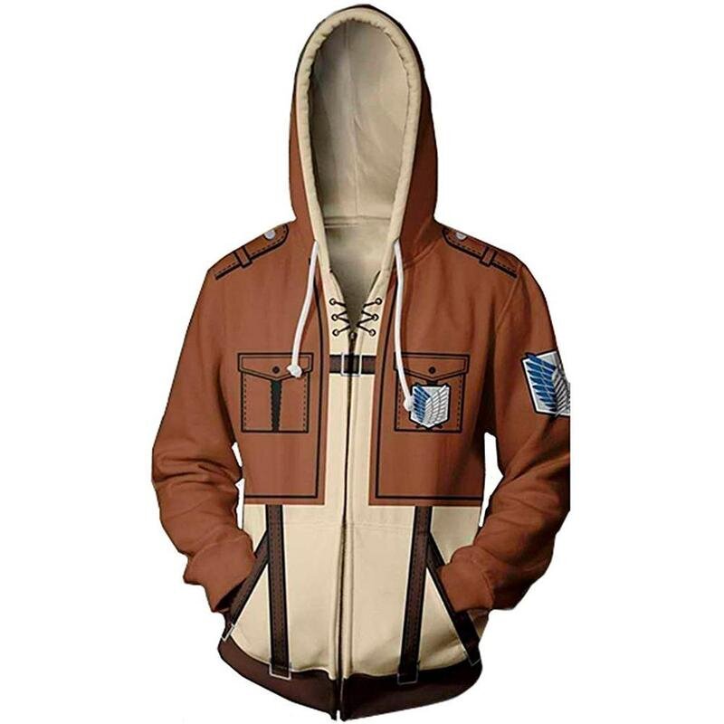 (IW027-M）Anime Attack On Titan Cosplay Costumes Miesten hupparit hinta ja tiedot | Miesten puserot ja hupparit | hobbyhall.fi