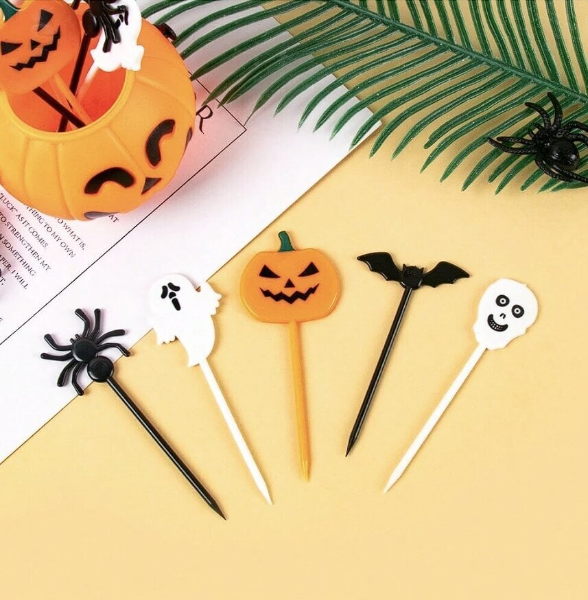 Cocktailtikut, Halloween, Electronics LV-120540, 40 kpl hinta ja tiedot | Tarjoiluastiat ja aterimet juhliin | hobbyhall.fi