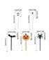 Cocktailtikut, Halloween, Electronics LV-120540, 40 kpl hinta ja tiedot | Tarjoiluastiat ja aterimet juhliin | hobbyhall.fi