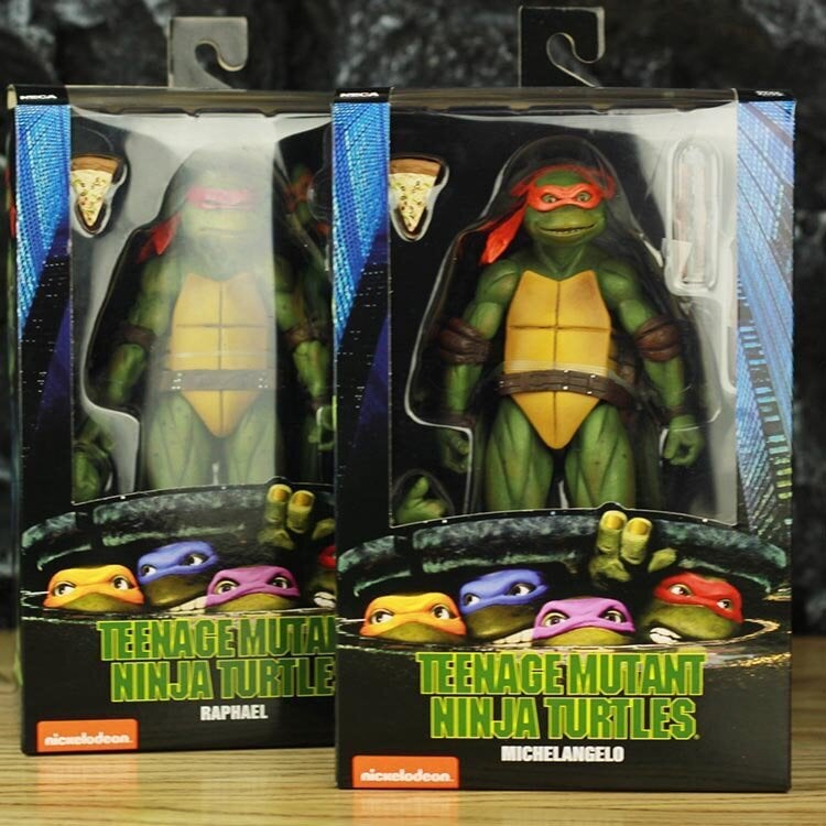 NECA Teenage Mutant Ninja Turtles 1990 Movie Edition TMNT Limited Edition 7 tuuman siirrettävä nukke käsinukke malli koristeena sininen hinta ja tiedot | Lautapelit ja älypelit | hobbyhall.fi