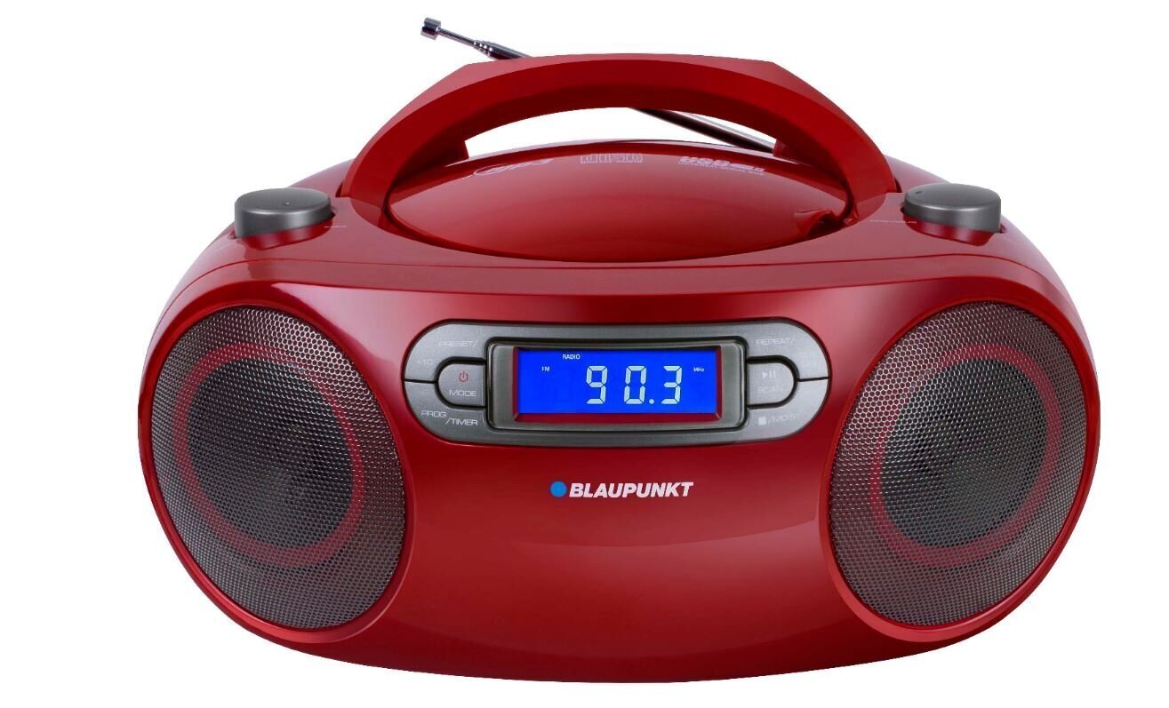 Kasettisoitin Kannettava radio Blaupunkt BB18RD, FM/CD/MP3/USB/AUX soitin  hinta 