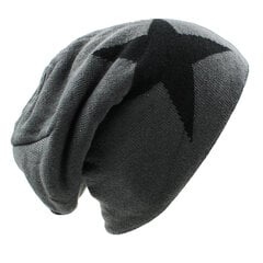 (HT038GRY)Solid Design Skullies Bonnet Talvihatut Naisten Miehille Pipo Miesten Tekoturkis Lämmin Laukku Neulottu Talvihattu Lippalakit hinta ja tiedot | Naisten päähineet | hobbyhall.fi