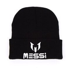 (MUSTA)2024 Uusi Jalkapallo Messi Fanit Hattu naiset Miehet Skullies Musta Harmaa Naiset Pipo Valkoisemmat Hatut Pipot Lämmin Neulottu Hattu Villa Cap Gorros hinta ja tiedot | Naisten päähineet | hobbyhall.fi