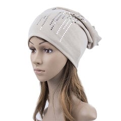 (Khaki) Naisten Pyöreä Hopea Paljetteja Pipo Hattu Kevätmusta Puuvilla Slouchy Hatut Pipo Naisten Skullies Balaclava Bonnet Sapka hinta ja tiedot | Naisten päähineet | hobbyhall.fi