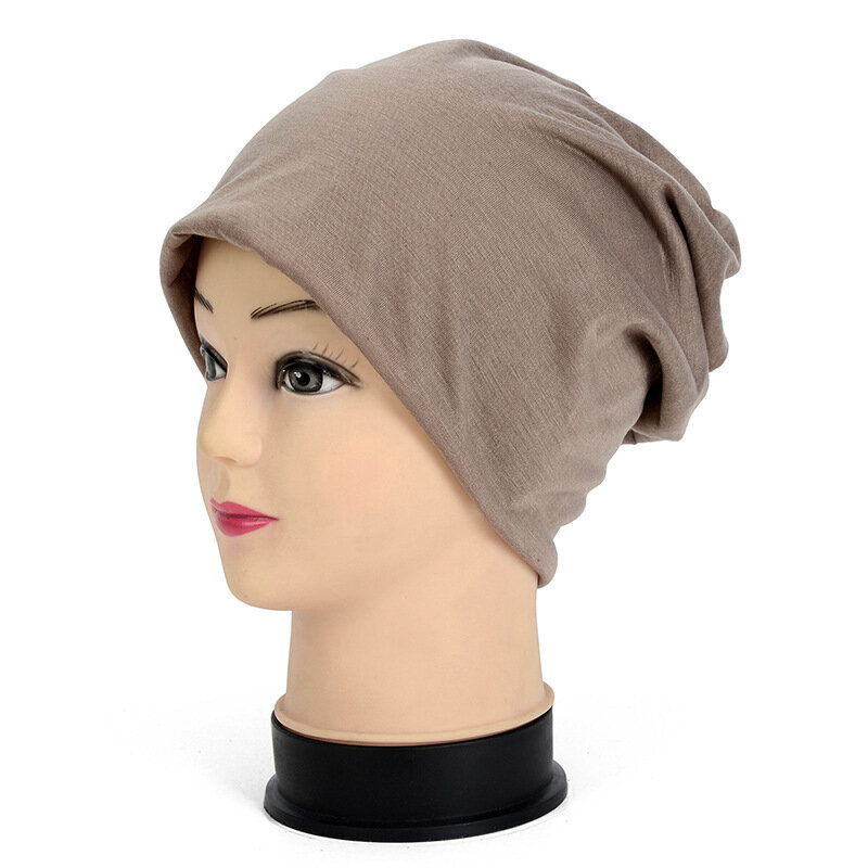 (56 - 59 cm Khaki) Four Seasons All-match Unisex neulottu hattu Virkattu Slouchy Pipo Solid Hats Lippalakki naisille Miehille Pipot Skullies Hip Hop Hatut hinta ja tiedot | Naisten päähineet | hobbyhall.fi