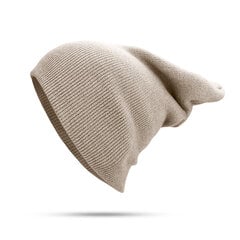 (H)Winter Solid -neulottu pipo naisille Miehille Kevät Syksy Lämpimänä Skull Cap Naisten Unisex Isähattu Unisex Polyesteri Bone Pipot hinta ja tiedot | Naisten päähineet | hobbyhall.fi