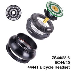 (4444T GREEN) Polkupyörän kuulokemikrofoni 4444T MTB 44mm ZS44 EC44 CNC 1 1/8"-1 1/2" suora putkirunko kartiomaiseen putkihaarukkaan 1.5 Adapter Headset hinta ja tiedot | Naisten päähineet | hobbyhall.fi