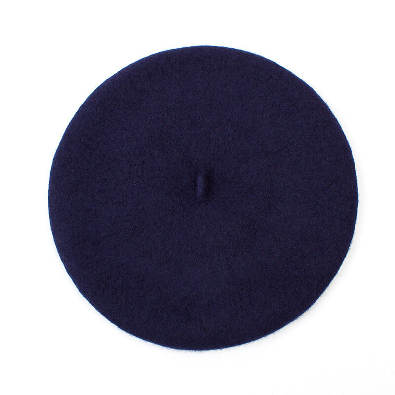 (Navy)Naisten baskerihattu Muoti Yksinkertainen lämmin villabaretit naisille Candy Color Cashmere Plain French Artist Barettihatut tytöille GS102D hinta ja tiedot | Naisten päähineet | hobbyhall.fi