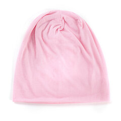 (Pink) Naiset Miehet Unisex-neulottu talvilakki Rento Pipot Yksiväriset Hip-hop Snap Slouch Skullies Bonnet pipo Hattu hinta ja tiedot | Naisten päähineet | hobbyhall.fi