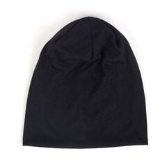 (Musta) Naiset Miehet Unisex-neulottu talvilakki Rento Pipot Yksiväriset Hip-hop Snap Slouch Skullies Bonnet pipo Hattu hinta ja tiedot | Naisten päähineet | hobbyhall.fi