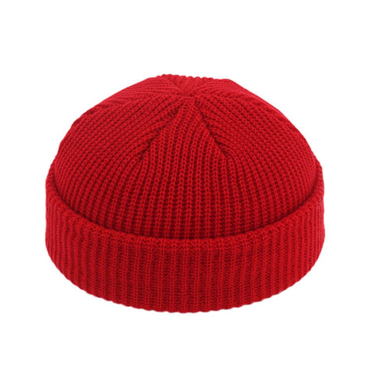 (One SizeRed)Syksyn talvi Retro Meloni Hattu Unisex Pure Color Landlord Hatut Hip Hop Caps Miesten Kupu Lämmin Lyhyt Villainen Skullies hattu hinta ja tiedot | Naisten päähineet | hobbyhall.fi