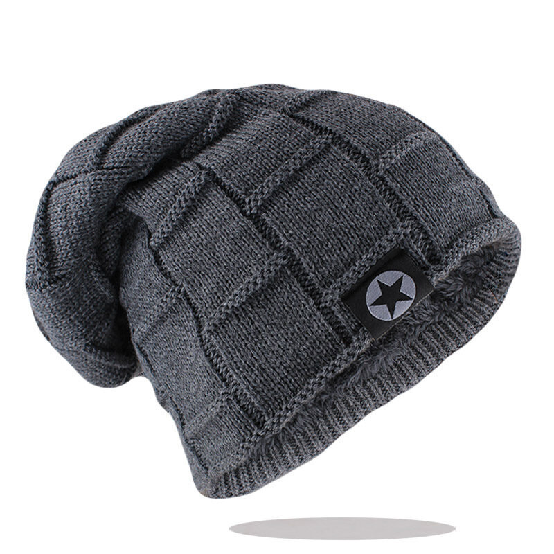 -3Uusi Unisex-pipo Neulottu Villa Lämmin Talvihattu Paksu Pehmeä Joustohattu miehille ja naisille Muoti Skullies & Beanie hinta ja tiedot | Naisten päähineet | hobbyhall.fi