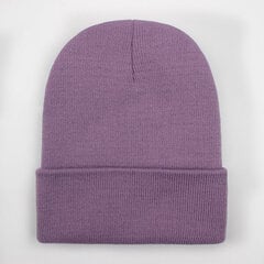 (Vaaleanvioletti) Kiinteä Unisex Pipo Syksy Talvi Villa Sekoitukset Pehmeä Lämmin Neulottu Lippalakki Miehet Naiset SkullCap Hatut Gorro Ski Caps 24 väriä Pipot hinta ja tiedot | Naisten päähineet | hobbyhall.fi