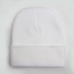 (Valkoinen) Kiinteä Unisex Pipo Syksy Talvi Villasekoitteet Pehmeä Lämmin Neulottu Lippalakki Miehet Naiset SkullCap Hatut Gorro Ski Caps 24 väriä Pipot hinta ja tiedot | Naisten päähineet | hobbyhall.fi