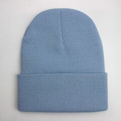 (Taivaansininen) Kiinteä Unisex Pipo Syksy Talvi Villasekoitteet Pehmeä Lämmin Neulottu Lippalakki Miehet Naiset SkullCap Hatut Gorro Ski Caps 24 väriä Pipot hinta ja tiedot | Naisten päähineet | hobbyhall.fi