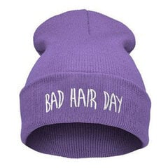 (Purppura)Uusi Muoti Unisex Naiset Miehet Talvi Huono Hiukset Päivä Neule Pipot Hattu Neulo Hip Hop Urheilu Lämmin Ski Cap hinta ja tiedot | Naisten päähineet | hobbyhall.fi