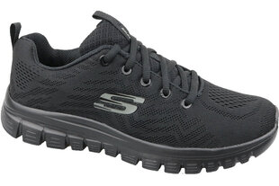 Skechers Graceful Get Connected 12615BBK, mustat miesten tennarit hinta ja tiedot | Miesten urheilu- ja vapaa-ajan kengät | hobbyhall.fi