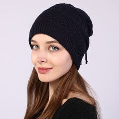 (One SizeBlack)muoti naisten joustava neulottu Skullies Beanies Hattu kiinteä snood huivi lämmin Pipo Naisille Syksy talvi Nainen Pipo pipo hinta ja tiedot | Naisten päähineet | hobbyhall.fi