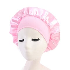 (Vaaleanpunainen)Uusi Naisten Satiininen Solid Sleeping Hat Night Hiustenhoito Bonnet Nightcap Naisten Miesten Unisex-lippis hinta ja tiedot | Naisten päähineet | hobbyhall.fi