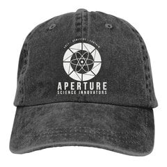 (One SizeBlack)Aperture Science Baseball Caps Peaked Cap Portal Game Chell Atlas P-Body Sun Shade Hatut miehille hinta ja tiedot | Naisten päähineet | hobbyhall.fi