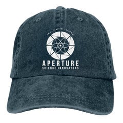 (One SizeNavy Blue)Aperture Science Baseball Caps Peaked Cap Portal Game Chell Atlas P-Body Sun Shade Hatut miehille hinta ja tiedot | Naisten päähineet | hobbyhall.fi