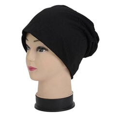 (Musta) Kesäpuuvillainen Slouchy Pipo Hip-Hop Pehmeä Juoksu Kääpiö Hatut Naisille Miesten Ski Baggy Pipot Skullies hinta ja tiedot | Naisten päähineet | hobbyhall.fi