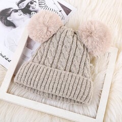 (väri 6)Uusi lämmin neulottu naisten hattu Raidallinen talvihattu miehille tuplakarvainen Pompom villapipot Paksu Skullies Cap keinotekoinen Pompom Hat Femme hinta ja tiedot | Naisten päähineet | hobbyhall.fi