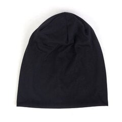 (One SizeBlack) Kiinteä Pipo Polyesteri Miesten/Naisten Unisex Pipot Lippikset Rento pipo Hatut naisille Skullies Pipot Ohut lippalakki hinta ja tiedot | Naisten päähineet | hobbyhall.fi