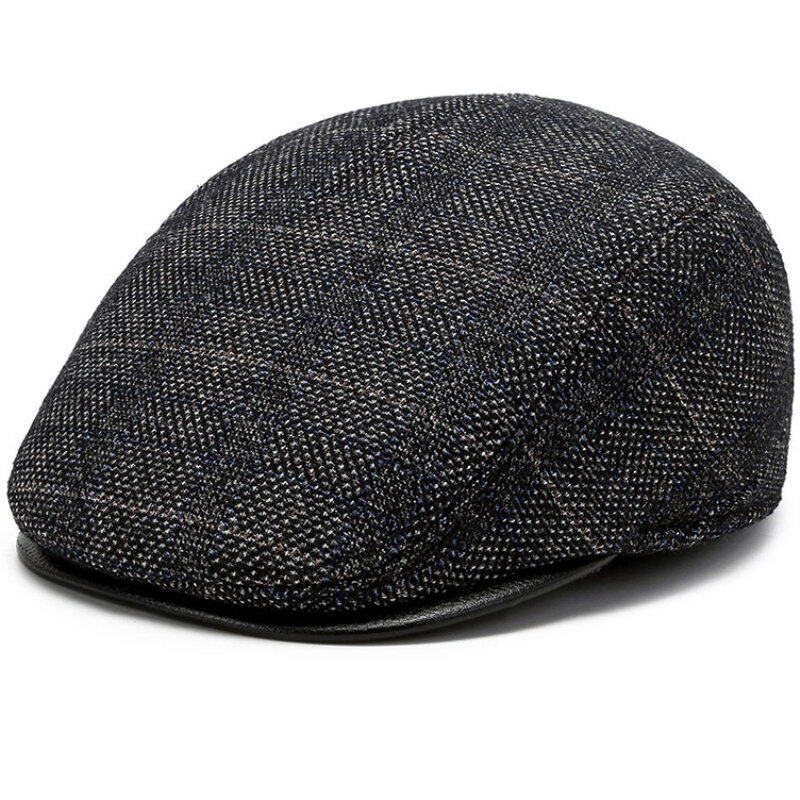 (L 58-60cmHarmaa)HT3742 Barettihattu Syksy talvihattu Vintage Ruudullinen Villabarettihatut korvaläpäillä Paksu Lämmin Ivy Newsboy Flat Cap Baretit miehille hinta ja tiedot | Naisten päähineet | hobbyhall.fi