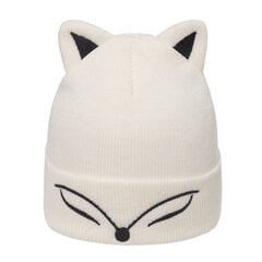 (Valkoinen)Uudet Soft Fox Ear Beanies Talvihatut naisille Lämpimät neulotut korvat Skullies Cap Stretch akryylihattu hinta ja tiedot | Naisten päähineet | hobbyhall.fi