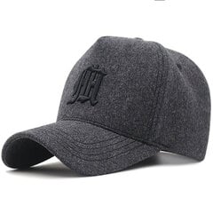 (60-65cmHuovanharmaa)Isopää Mies Suurikokoiset Villa Baseball-hatut Miesten Ulkoilu Plus-Koot Huopa Urheilu Lippikset Isä Oversize Trucker Cap 56-60cm 60-65cm hinta ja tiedot | Naisten päähineet | hobbyhall.fi