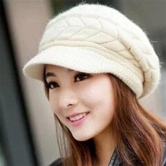 (Beige)Uudet talvipipot Neulotut Naisten Hatut Talven lämpimät Hatut Naisille Naisille Pipo Skullies Lippalakit Bonnet Femme Snapback Villa Lämpimät Hatut hinta ja tiedot | Naisten päähineet | hobbyhall.fi