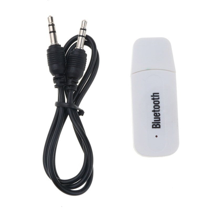 Bluetooth-vastaanotin 5.0 AUX-sovitin Dongle Audio Langaton Adapteri Auto PC-kuulokkeille Mic 3.5MM Jack-vastaanotin äänikaapelilla hinta ja tiedot | USB-sovittimet äänentoistoon | hobbyhall.fi