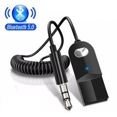 Bluetooth Aux Adapter Dongle Kaapeli USB 3.5mm Jack Car Audio Aux Bluetooth 5.0 Handsfree Kit autovastaanottimelle BT-lähetin hinta ja tiedot | USB-sovittimet äänentoistoon | hobbyhall.fi