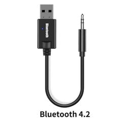 Langaton Bluetooth 5.1 Adapter Dongle USB 3.5mm Jack Car Audio Aux Bluetooth Handsfree Kit autovastaanottimelle BT-lähetin hinta ja tiedot | USB-sovittimet äänentoistoon | hobbyhall.fi