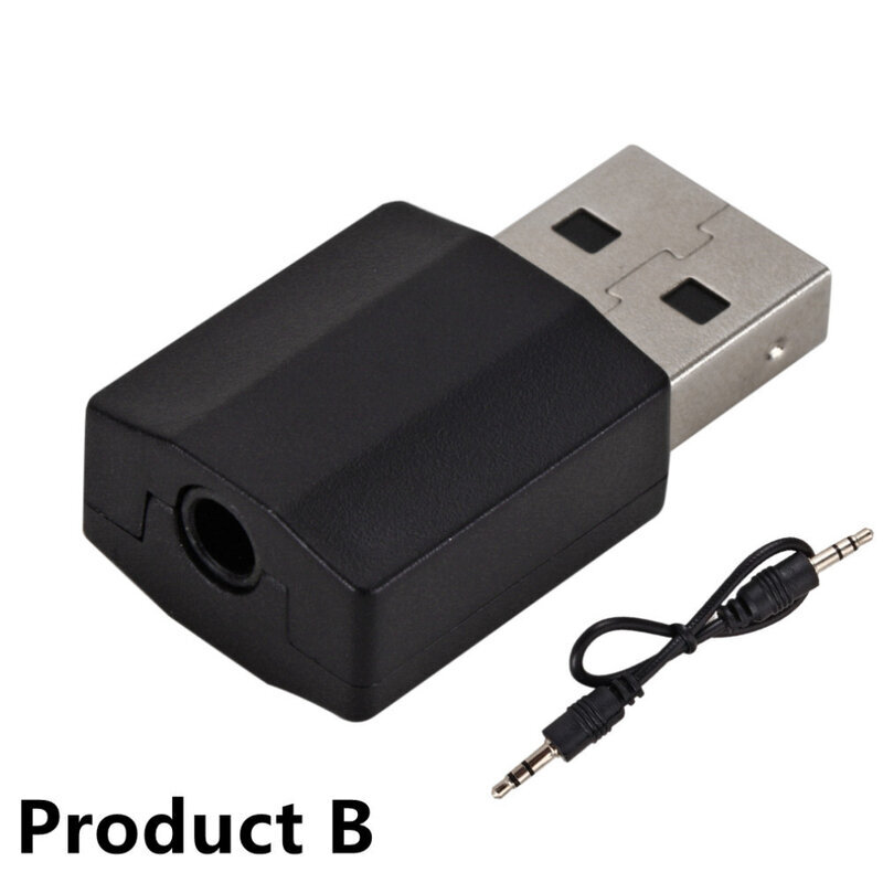 2 in 1 USB Bluetooth 5.0 -sovitin Bluetooth-vastaanotin USB-sovitinsovitin Bluetooth 5.0 äänisovitin lähetin kannettavaan autoon hinta ja tiedot | USB-sovittimet äänentoistoon | hobbyhall.fi